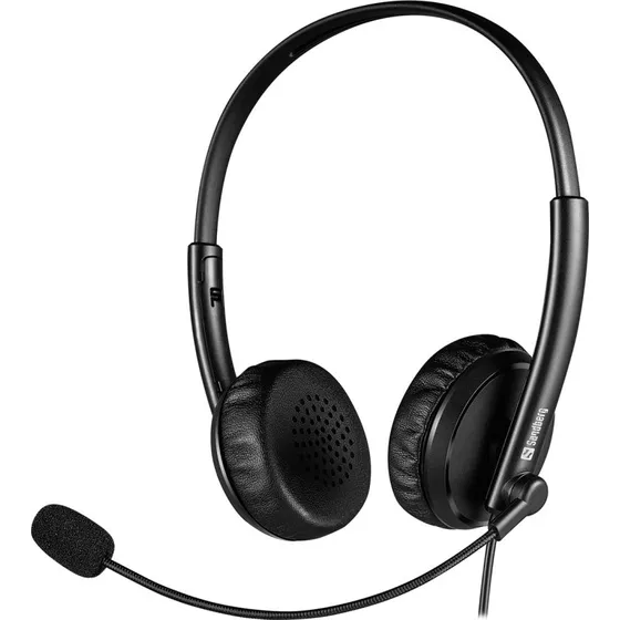Sandberg 2in1 Office Headset USB/3,5mm Sort