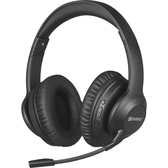 Sandberg ANC+ENC Pro Bluetooth Headset, Sort