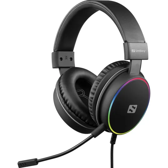 Sandberg HeroBlaster USB-A Headset, Sort, 2m