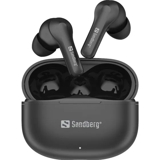 Sandberg Play'n Go Wireless Earbuds, Sort, Bluetooth 6.0