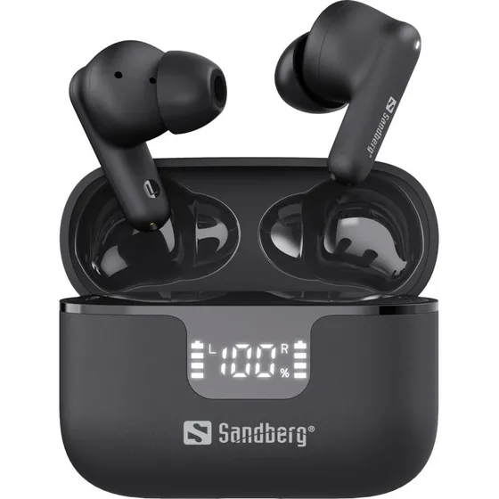 Sandberg Wireless Earbuds ANC+ENC, Sort