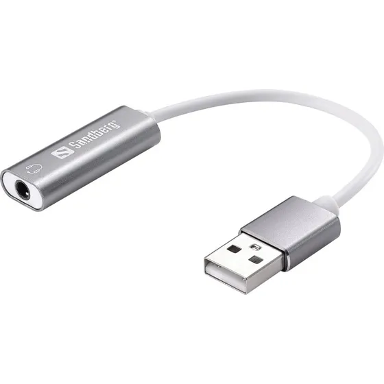 Sandberg Headset USB-A til 3,5mm Minijack Converter