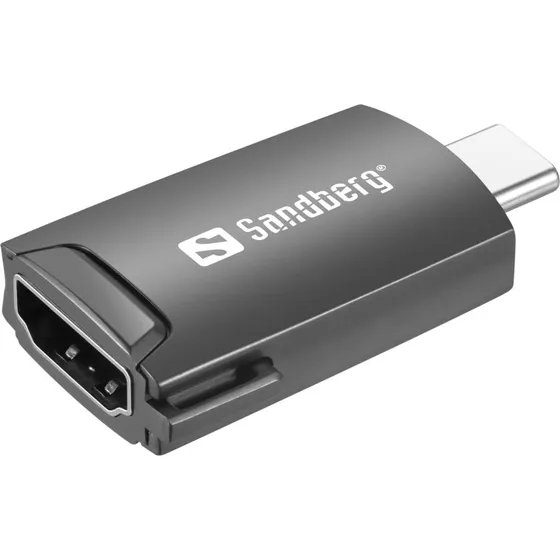 Sandberg USB-C til HDMI Dongle, Sort, 4K