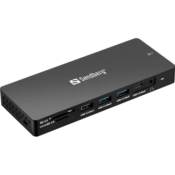 Sandberg 13-in-1 USB-C Docking Station Pro, Sort