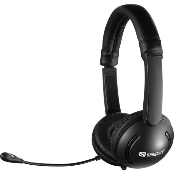 Sandberg Office Saver MiniJack Headset, sort