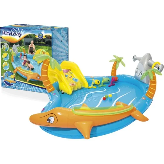 Bestway Opblaasbar Legeplads 280 x 257 x 87 cm 53067
