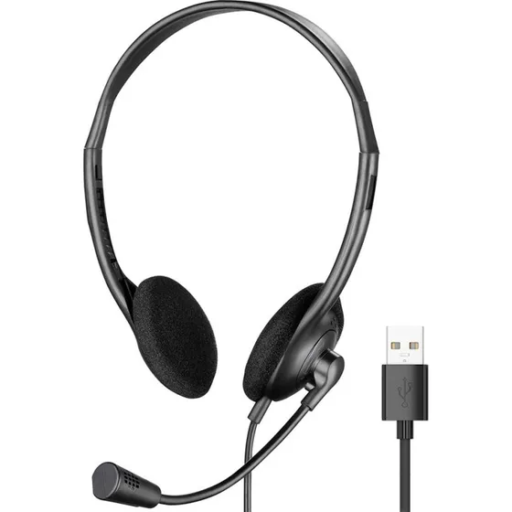 Sandberg USB Headset (USB-A) Sort