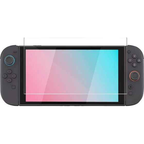 Deltaco Gaming Skærmbeskyttelse til Nintendo Switch 2, 0,33 mm hærdet glas