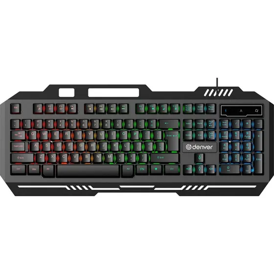 Denver GKB-231 RGB Gaming Tastatur, Nordisk, Sort