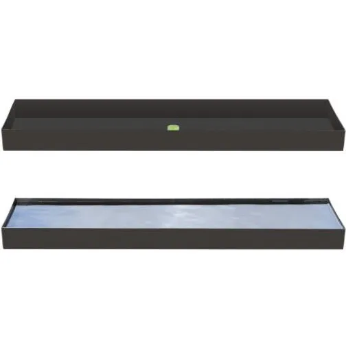 Esschert Design Spejlbassin rektangulært 117,8x28 cm sort