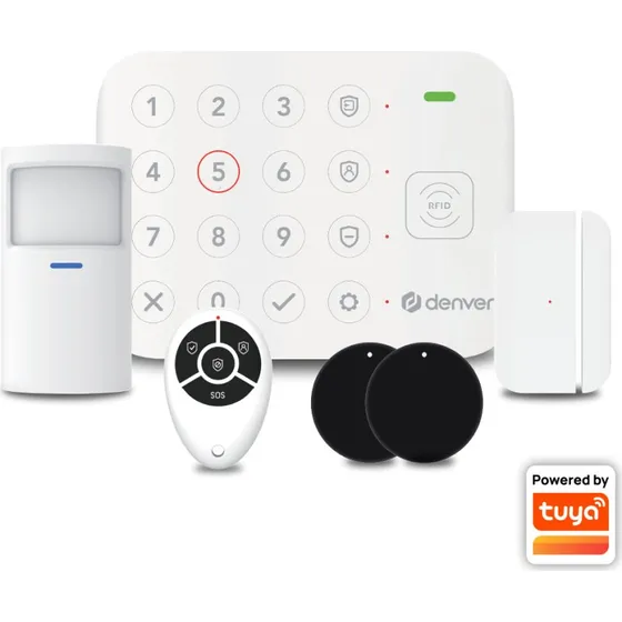 Denver SHA-220 Smart Home Alarmsystem med 4G LTE og PIR-sensor