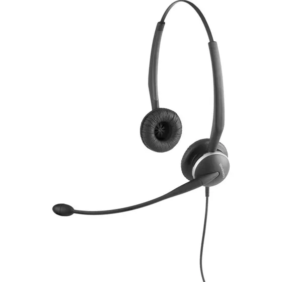 Jabra GN 2100 Flex-Boom Duo Kablet Høretelefoner, Sort