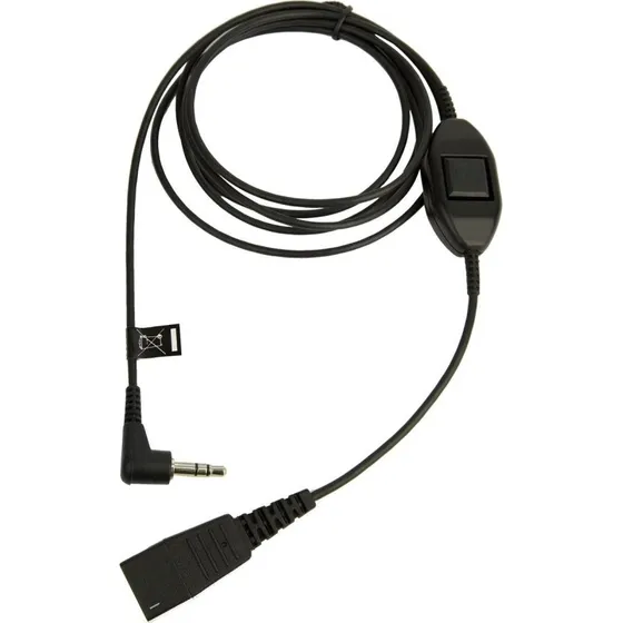 Jabra 8735-019 Telefonkabel 0,5 m, Sort
