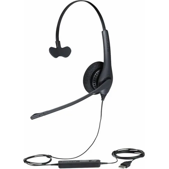Jabra BIZ 1500 Mono Headset med mikrofon, USB, sort