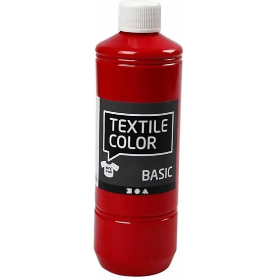 Creativ Company Tekstilmaling Rød 500 ml