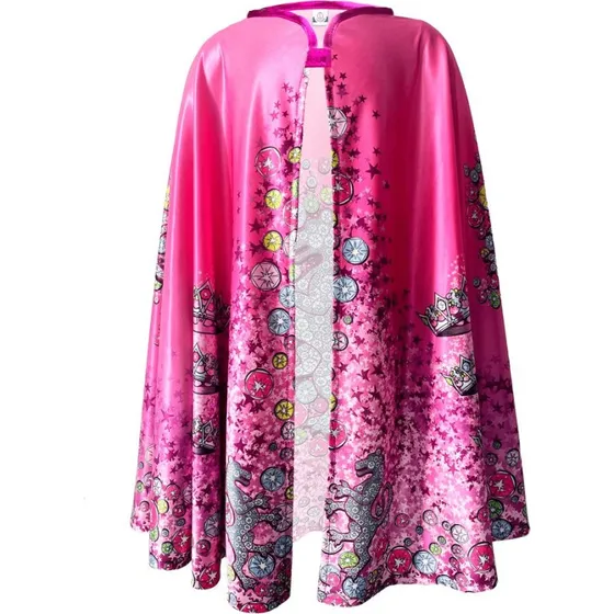 Crystal Princess - Prinsessekappe med krystaller, rosa