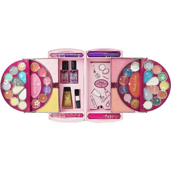 Magni Makeup-taske Luksus (3651) – 78 dele i lyserød