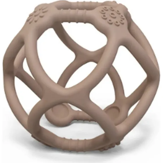 Magni Bold bide-bold i silicone med taktile overflader, beige