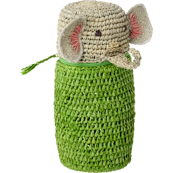 Rice Raffia Elefantformet Penalhus