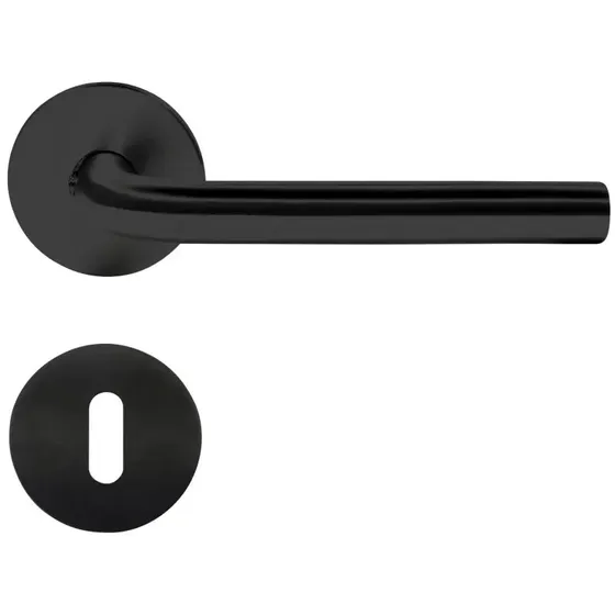 Home-it L-greb Dørhåndtag Ø16 mm Mat Sort