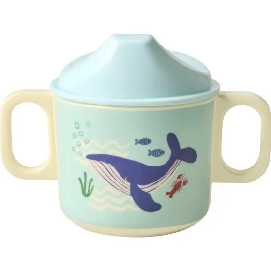 Rice Melamine 2 Babykop 250ml - Blå Oceán