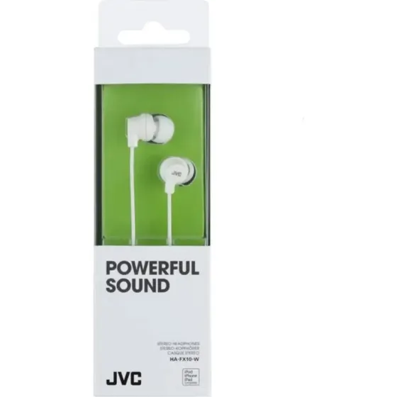 JVC HA-FX10 In-ear høretelefoner, hvid