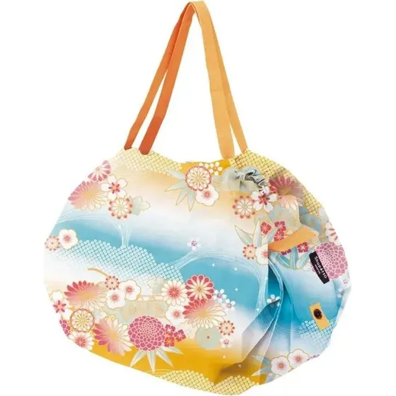Shupatto Nagare Gumo Foldbar Shoppingtaske, Medium, Flowing Clouds