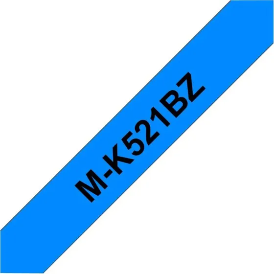 Brother M-K521BZ Sort på blå Printerbånd 0,9 cm x 8 m