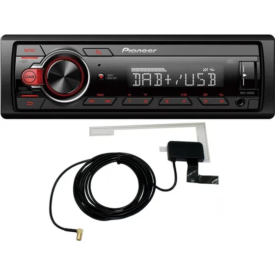 Pioneer MVH-130DABAN Bilradio DAB+ Bluetooth USB Sort
