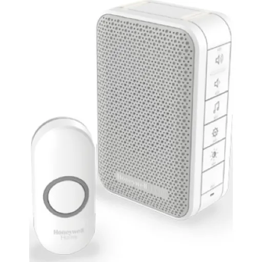 Honeywell DC313N Trådløs Dørklokke 150m 6 Melodier Hvid