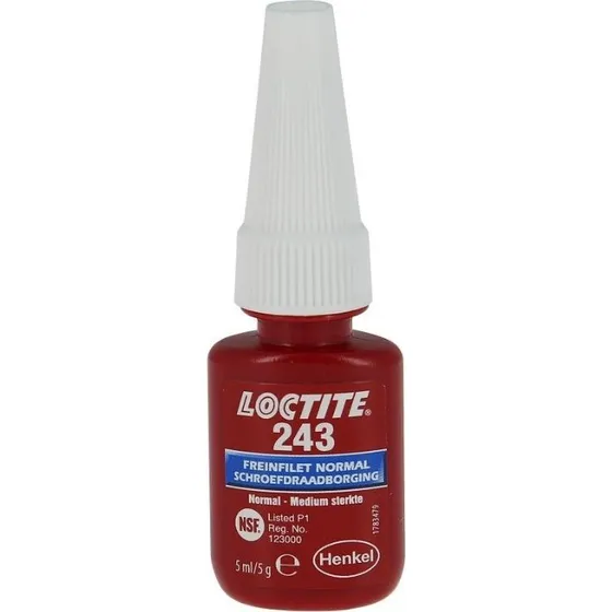 Loctite 243 Skruesikring, 5 ml, Blå