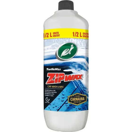 Turtle Zip Bilshampoo 1,5L – Glans & Beskyttelse