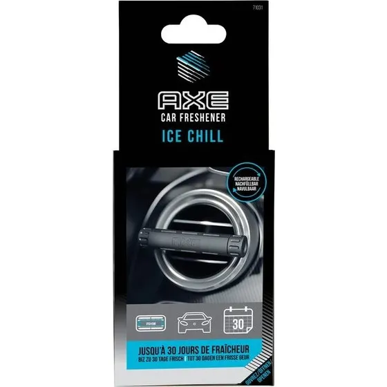 AXE Ice Chill Luftfrisker til Bil med Aluminium Holder og 2 Sticks