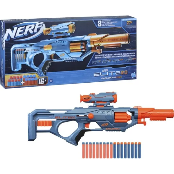 Nerf Elite 2.0 Eaglepoint RD8 Skumpistol med 16 Skumpatroner