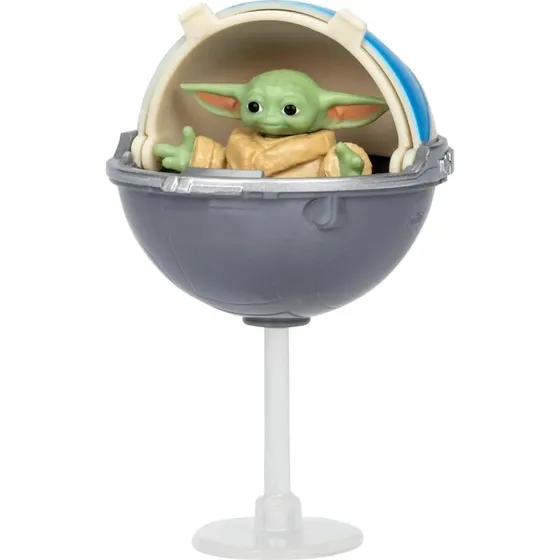 Star Wars Epic Hero Series Grogu Actionfigur med svævende krybbe – 2,5 cm, 4+ år