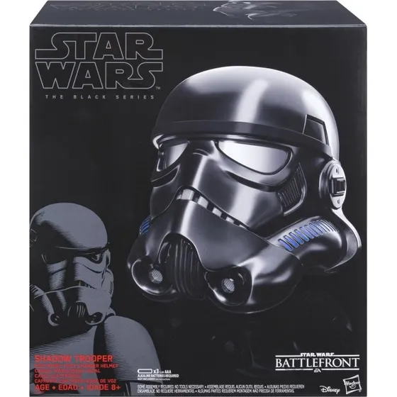 Star Wars The Black Series Shadow Trooper Elektronisk Hjelm – Sort (8+)
