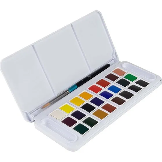 Daler-Rowney Aquafine Watercolour Travel Set 24 farver