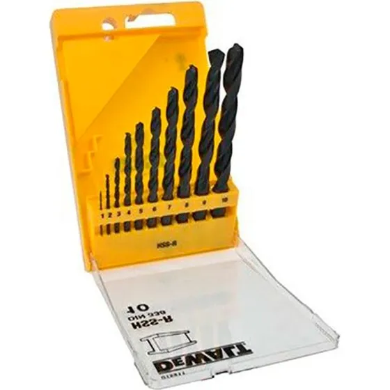 DeWalt HHS-R Borsæt (1-10 mm) 10 dele