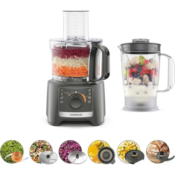 Kenwood MultiPro Compact FDP31.360GY, Grå, 2,1 L