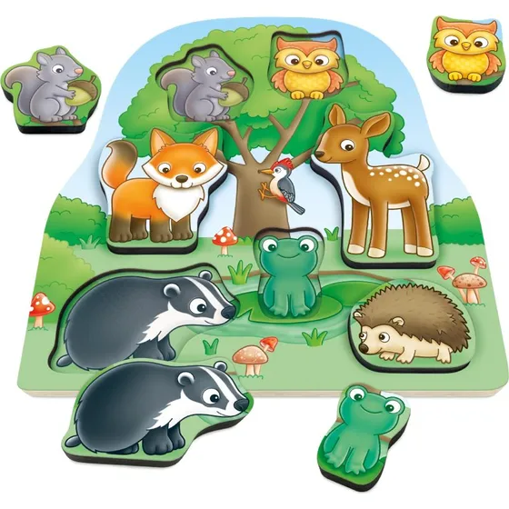 Orchard Toys Woodland Chunky Træpuslespil – 7 Brikker