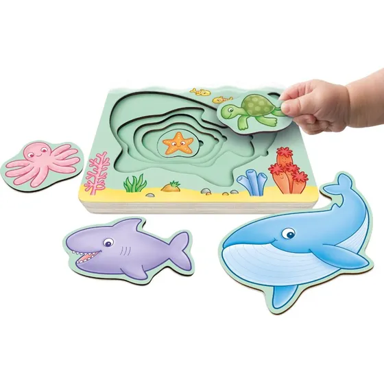 Orchard Toys Under Havet Nesting Puslespil, 5 Brikker