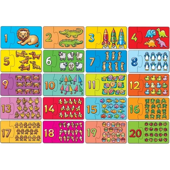 Orchard Toys Match & Count Puslespil - Tæl fra 1 til 20