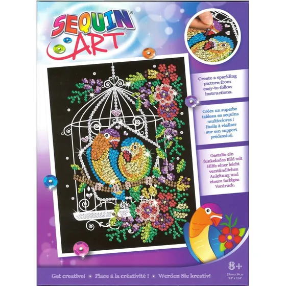 Sequin Art Sommerfugl - 25 x 34 cm