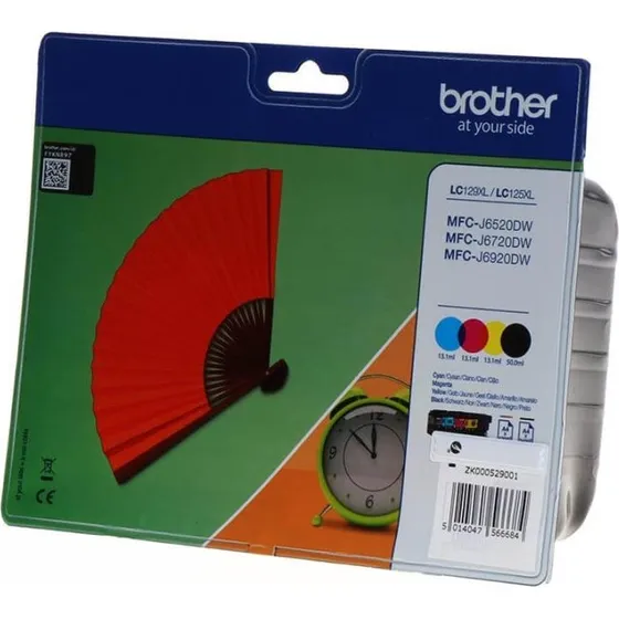Brother LC129XL Value Pack Sort, Cyan, Magenta, Gul