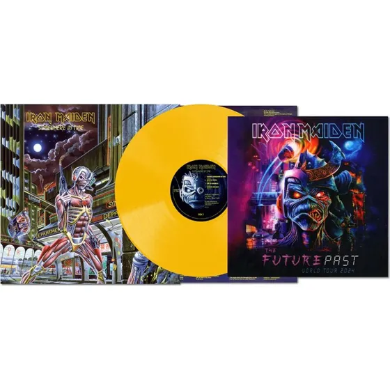 Iron Maiden - Somewhere In Time (Ltd Gul Vinyl inkl. Tour Lenticular) (LP)