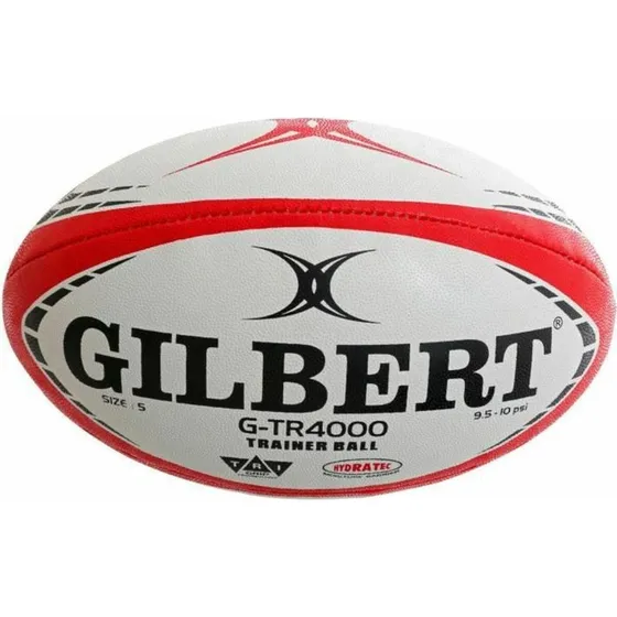 Gilbert G-TR4000 Rugbybold Størrelse 5 Hvid/Rød