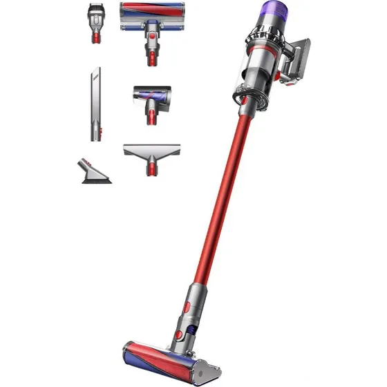 Dyson V11 Fluffy Nickel Red 185W, 0,76 l, ledningsfri støvsuger