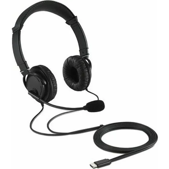 Kensington K97457WW USB-C Hi-Fi-hovedtelefoner med mikrofon, sort