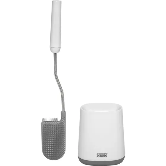 Joseph Joseph Flex Lite Toiletbørste med Holder - Grå