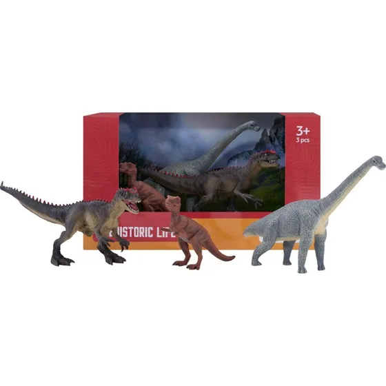 Mojo Dinosaur Sæt 3 stk – T-Rex, Allosaurus, Brachiosaurus